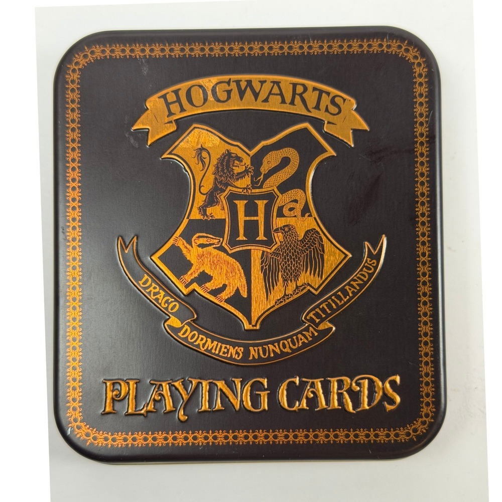 Paladone Harry Potter Hogwarts Crest Playing Cards – Embossed Collectible Tin